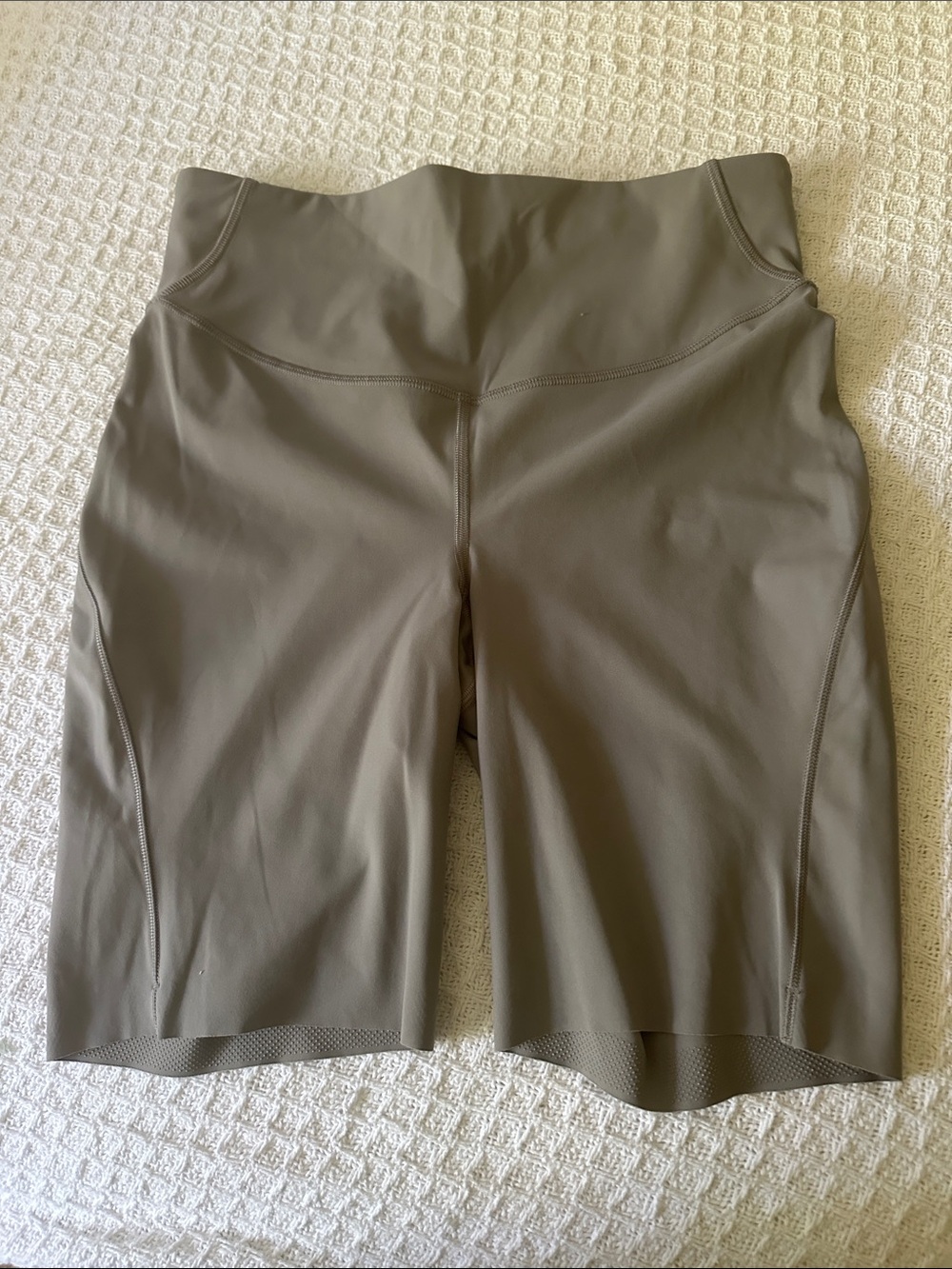 Lulemon Athletica High-Rise Athletic Bike/athletic Shorts - light gray
